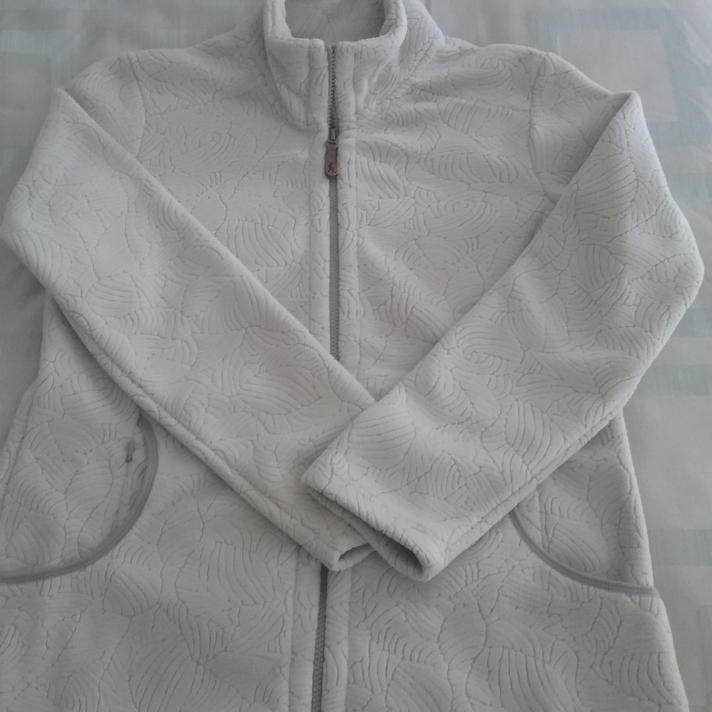 Women's fleece front zip outerwear medium